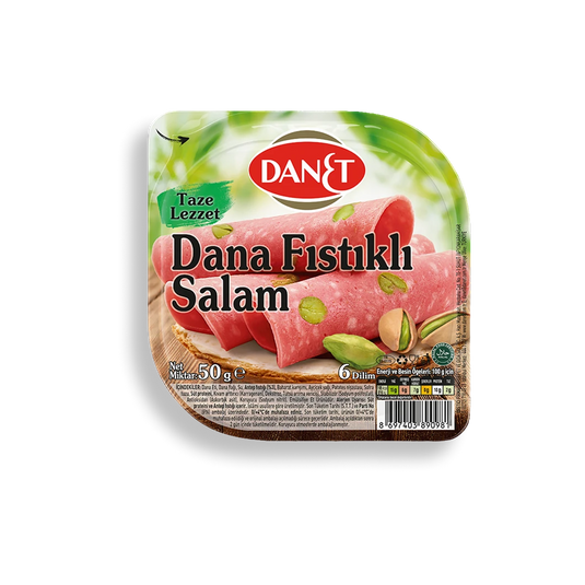 Dana Fıstıklı Salam Dilimli 50gr