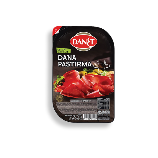 Dana Pastırma Çemeni Sıyrılmış Dilimli 70g